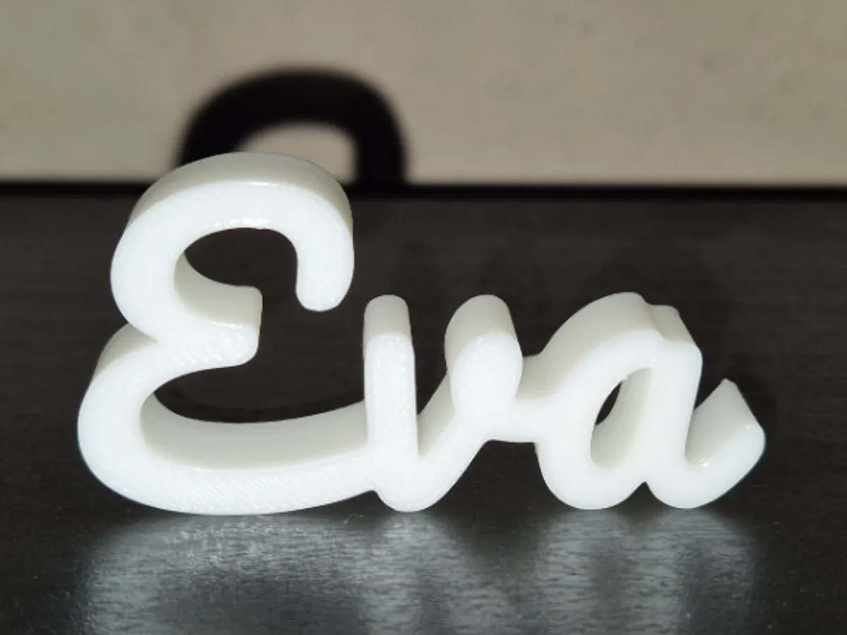 Eva Name Sign Display Decor - Free 3D Print Model - MakerWorld