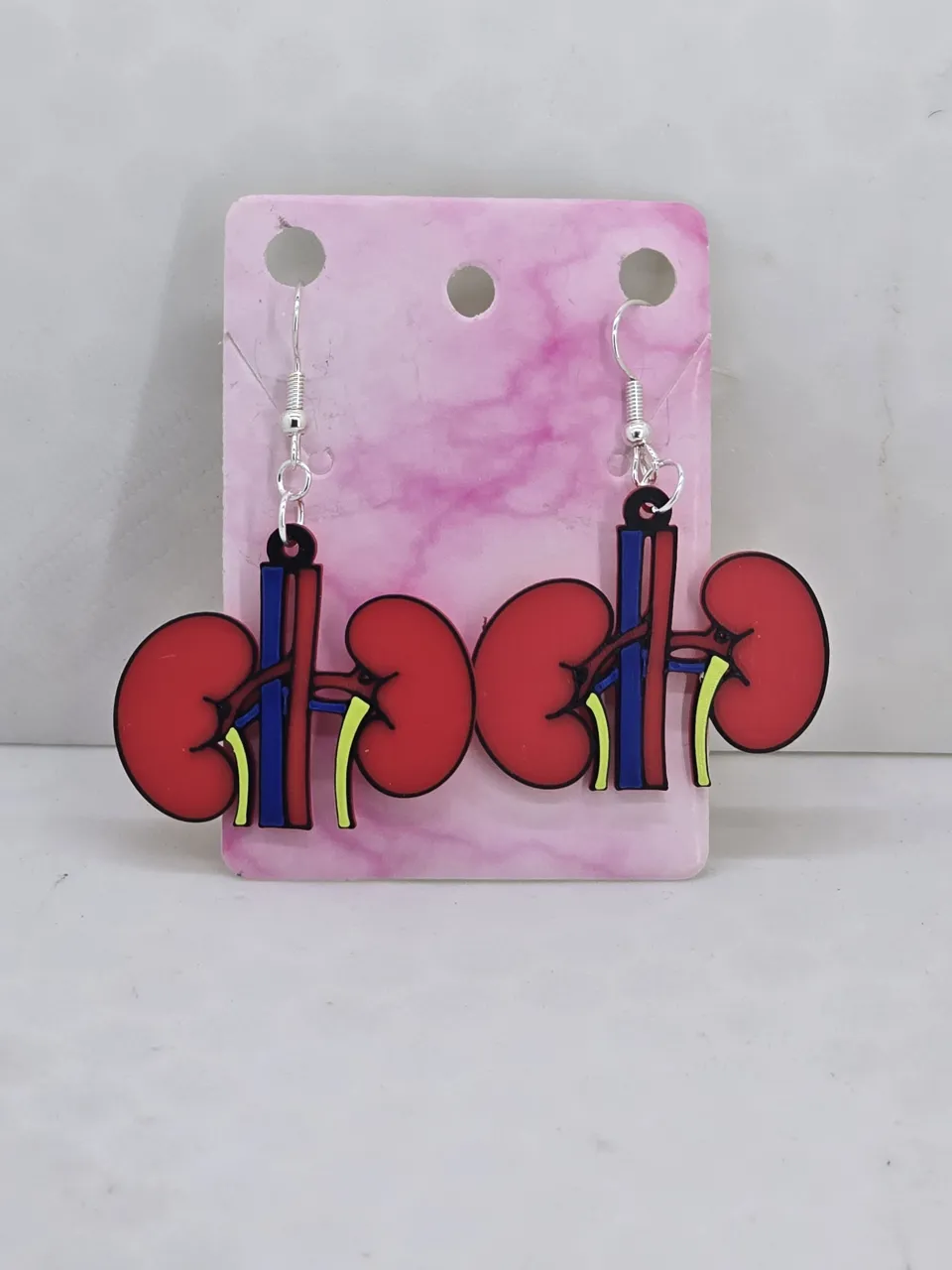 Heart and Kidney Earrings view 2