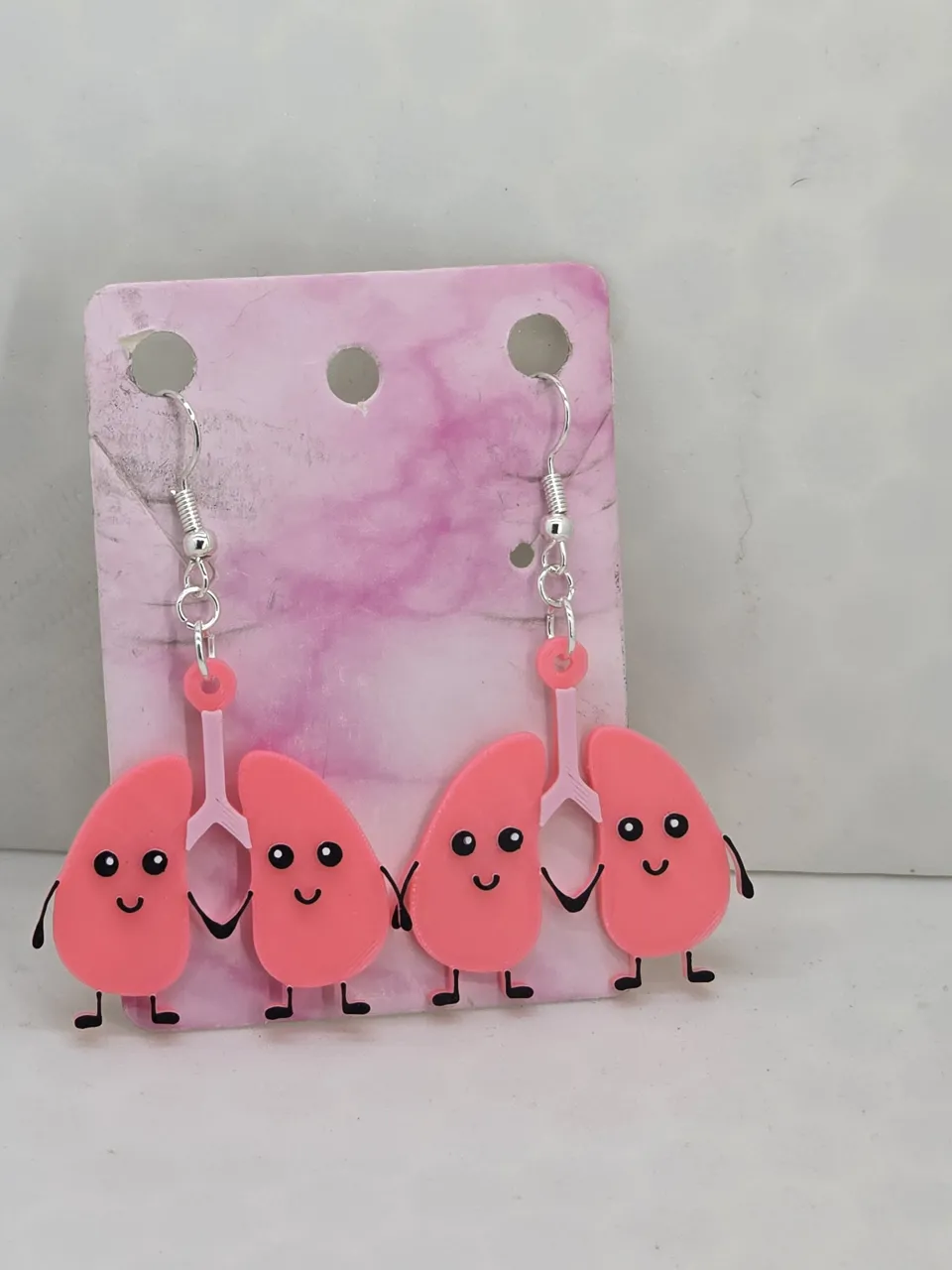 Heart and Kidney Earrings view 4