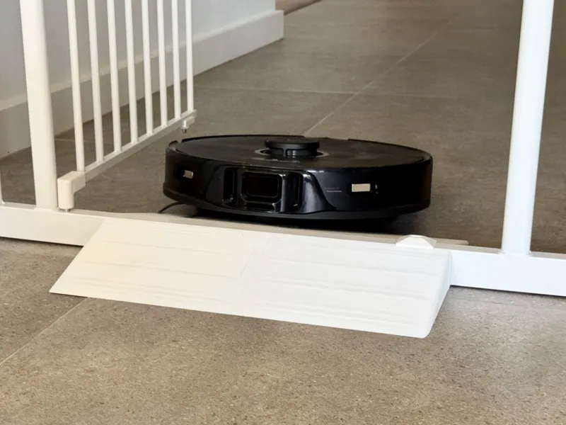 Perma Easy Fit Baby Gate robot vacuum ramp