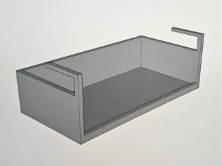 Toolbox for 18mm shelf