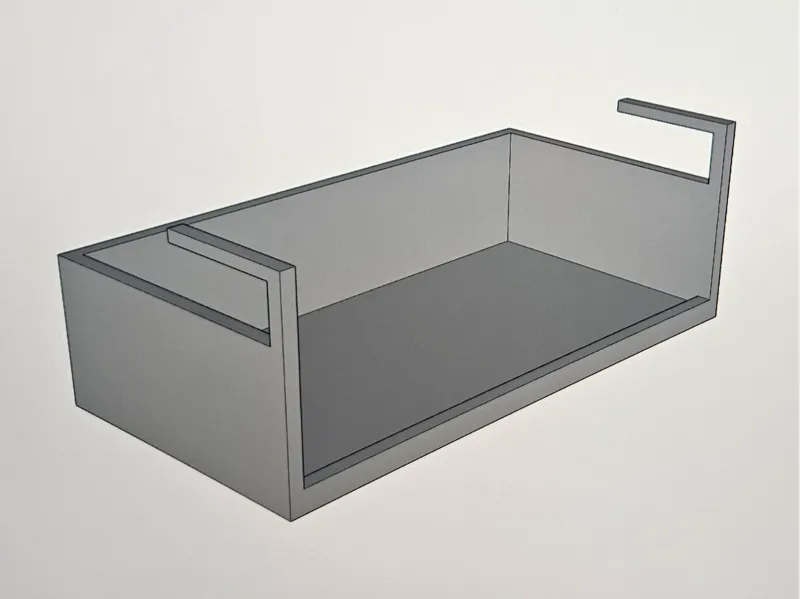 Toolbox for 18mm shelf