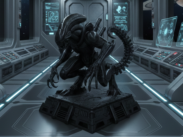 Miniatura 1 do modelo 3D Hunter Alien 