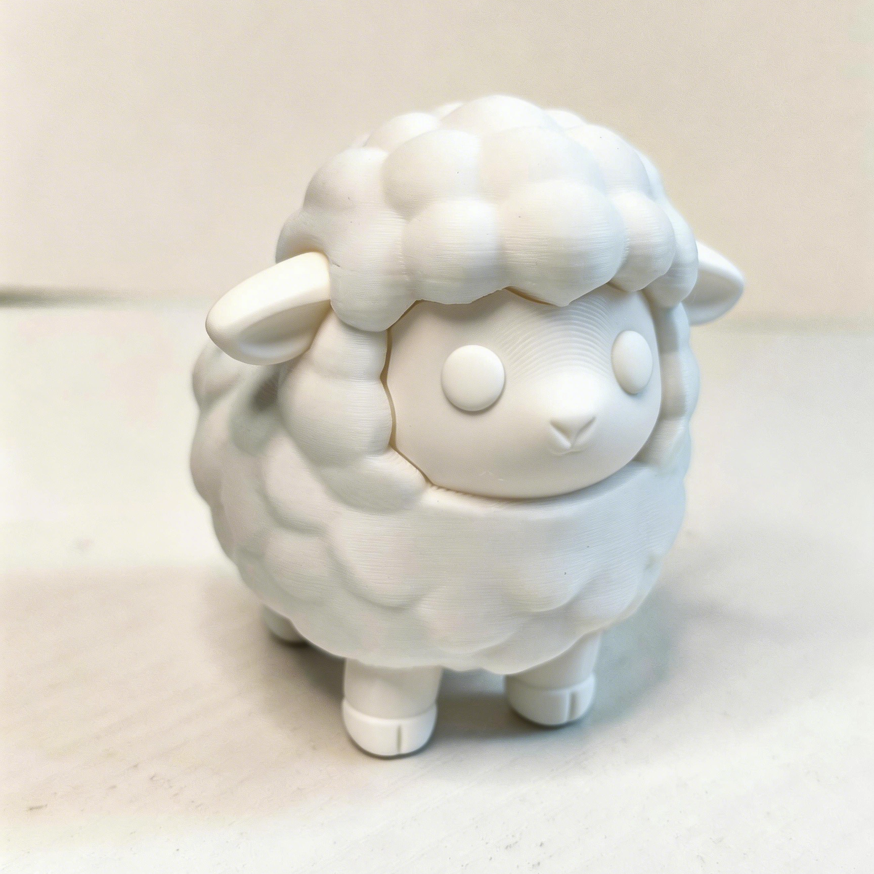 Miniatura 1 do modelo 3D 《云朵羊》摆件玩具|单色/多色分件