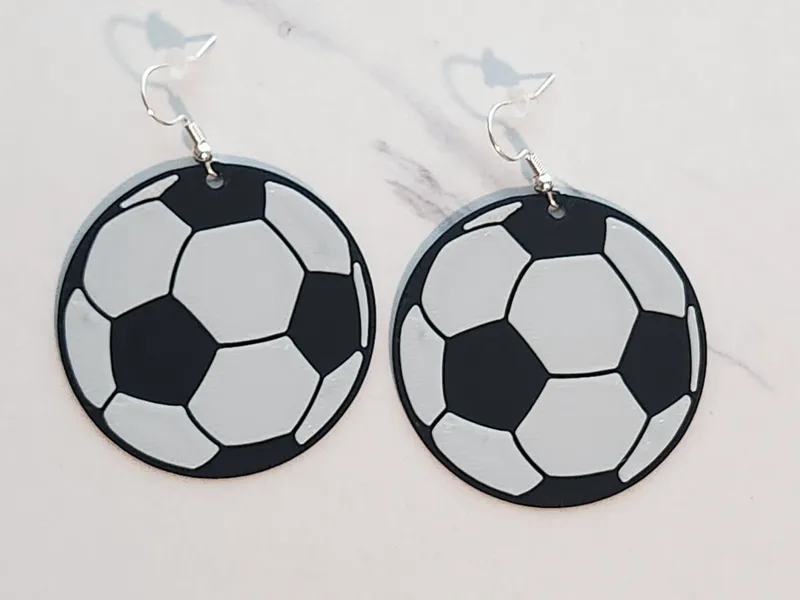 Soccer Earrings