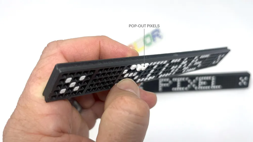 Pixel Schilder, 5x5 Zeichen von JoeyJoeJoeShabadoo MakerWorld ...