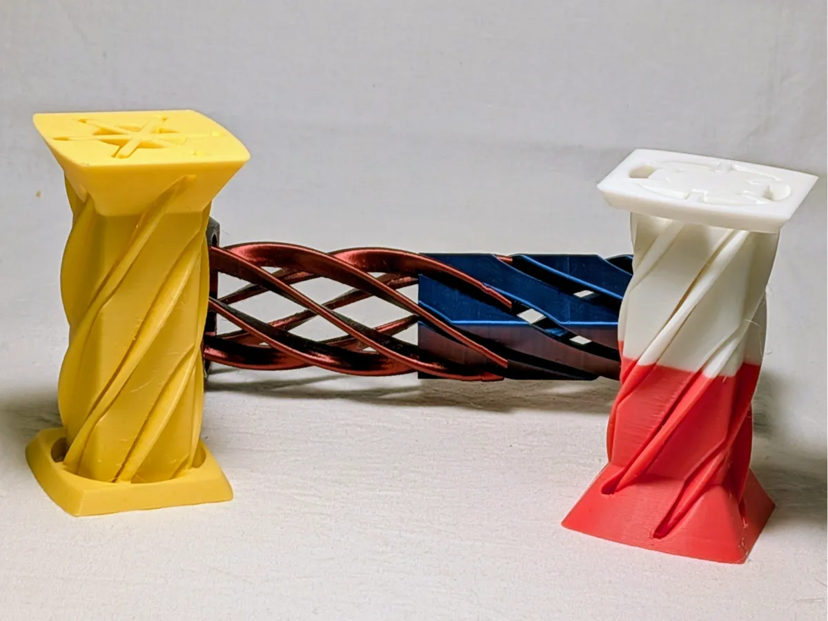 Repetitive Tower Fidget - Interlock pass thru Toy - Free 3D Print Model ...