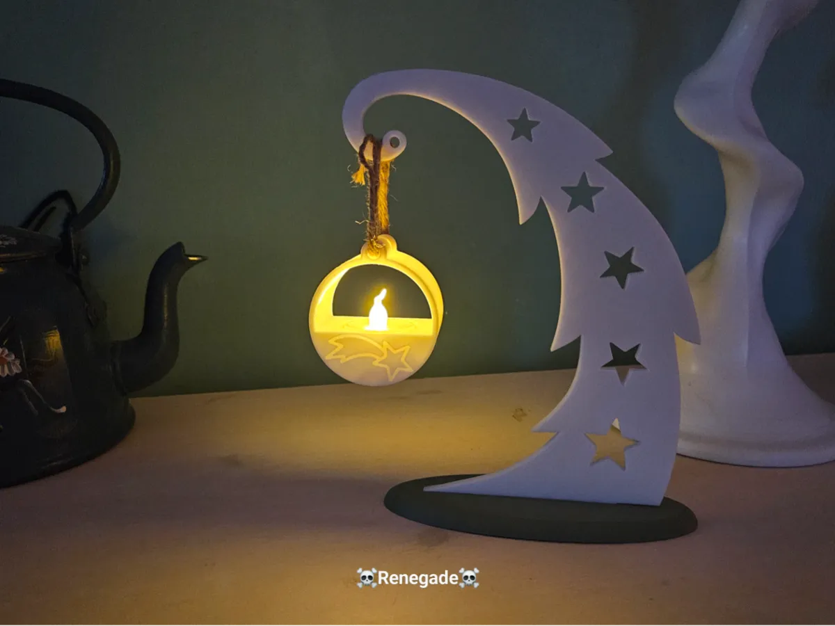 Christmas tree with tealight ball by renex1 MakerWorld: Download Free 3D Models - 3D model önizlemesi