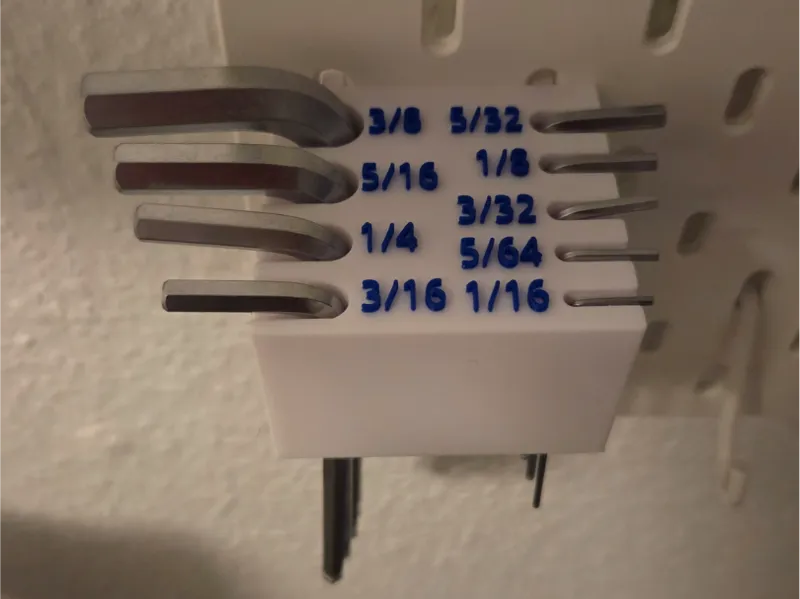 IKEA Skadis Hex Key Holder imperial