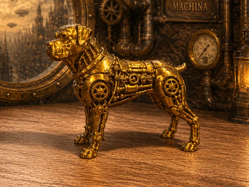 Rottweiler - Steampunk - Animal - Dog