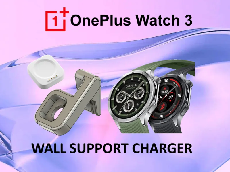 OnePlus Watch 3 wall support snap-in removable