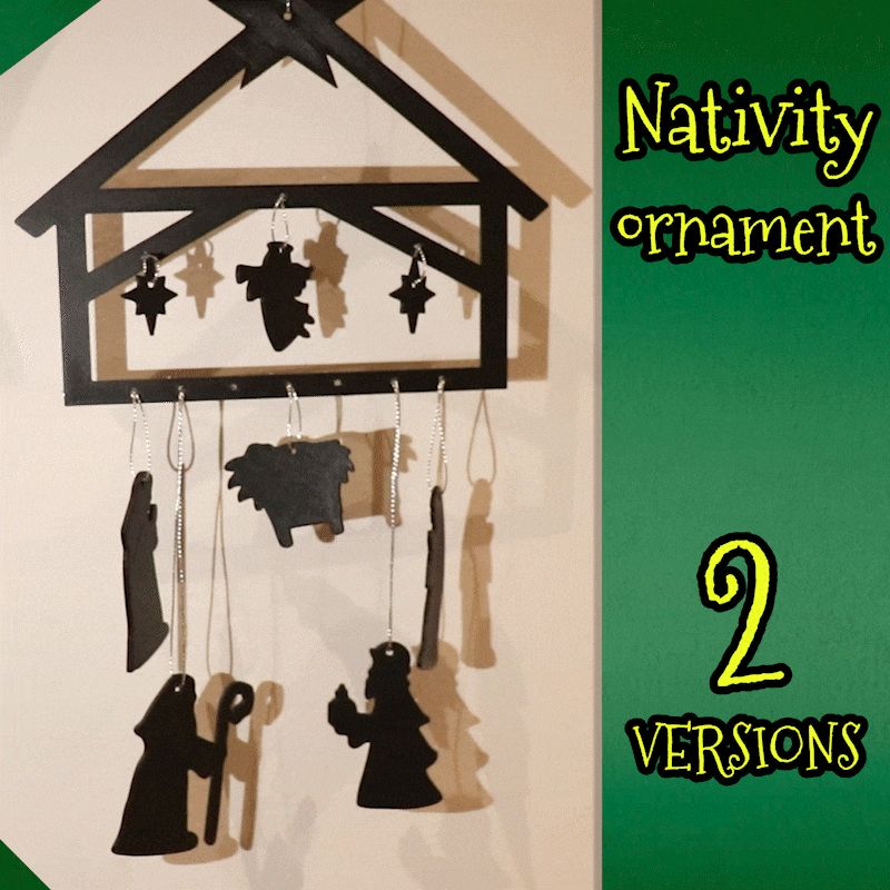 Christmas Nativity Ornament Scene