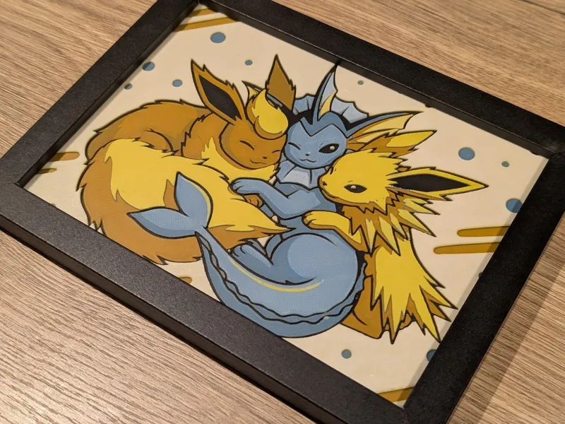 Kanto Eeveelution 7x5 Hueforge