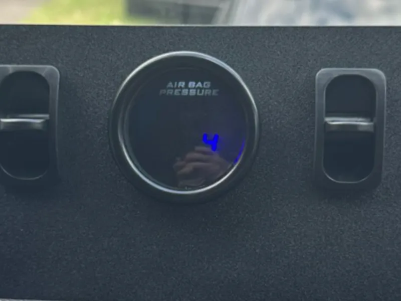 Air suspension control panel