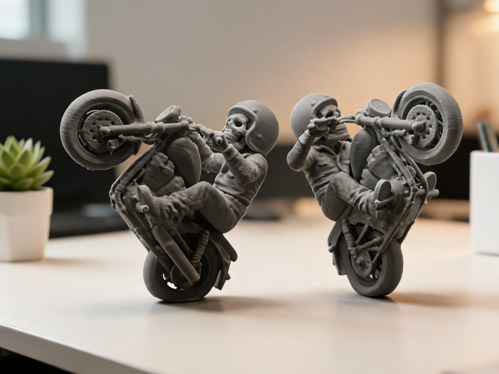 Ledge SkulZ - Motorcycle Wheelie Skull! 