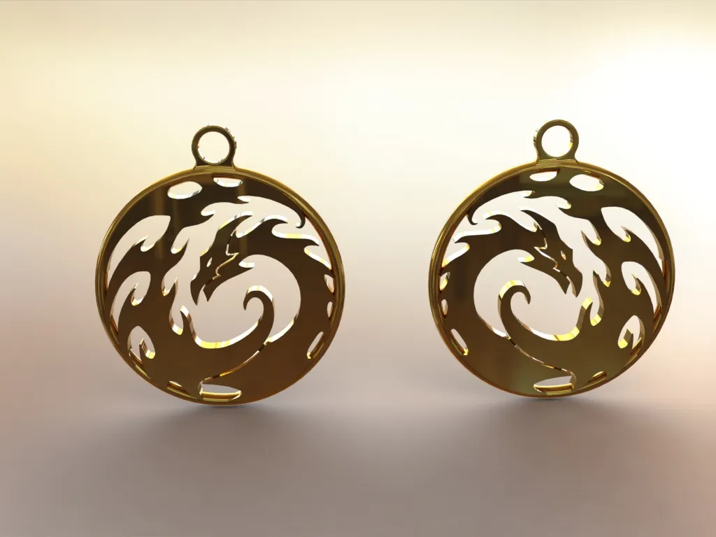 Dragon earrings (5) view 3