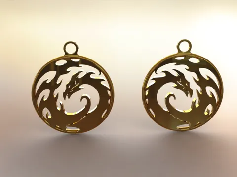 Dragon earrings (5) view 3