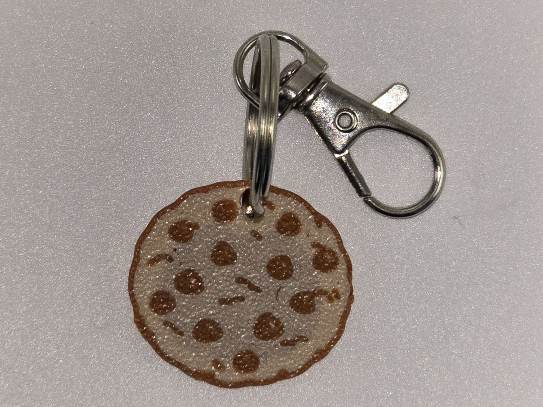 NFC Keychain Chocolate Chip Cookie 3D model