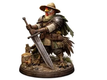 Kalvine Clawer – Bird Herded Fighter - Model