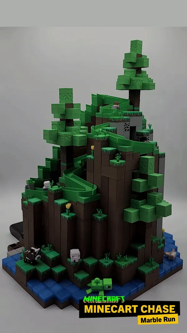 Minecart Chase Marble Run view 3