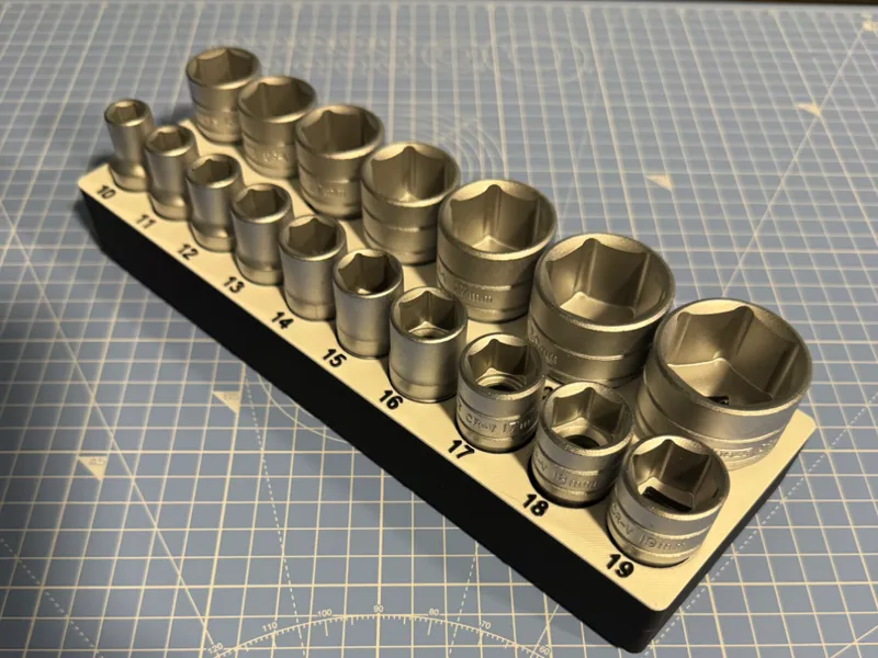 Gridfinity - Teng Tools Metric Socket Set 10-32mm