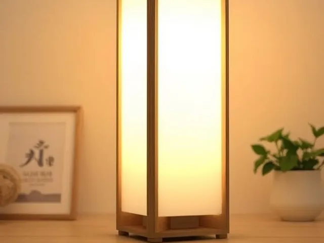 Minimalist Japandi Lamp - LED Lamp Kit 001