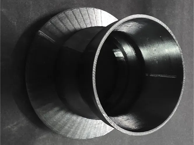 H2 Series Exhaust port + tube 100% 3d printed
