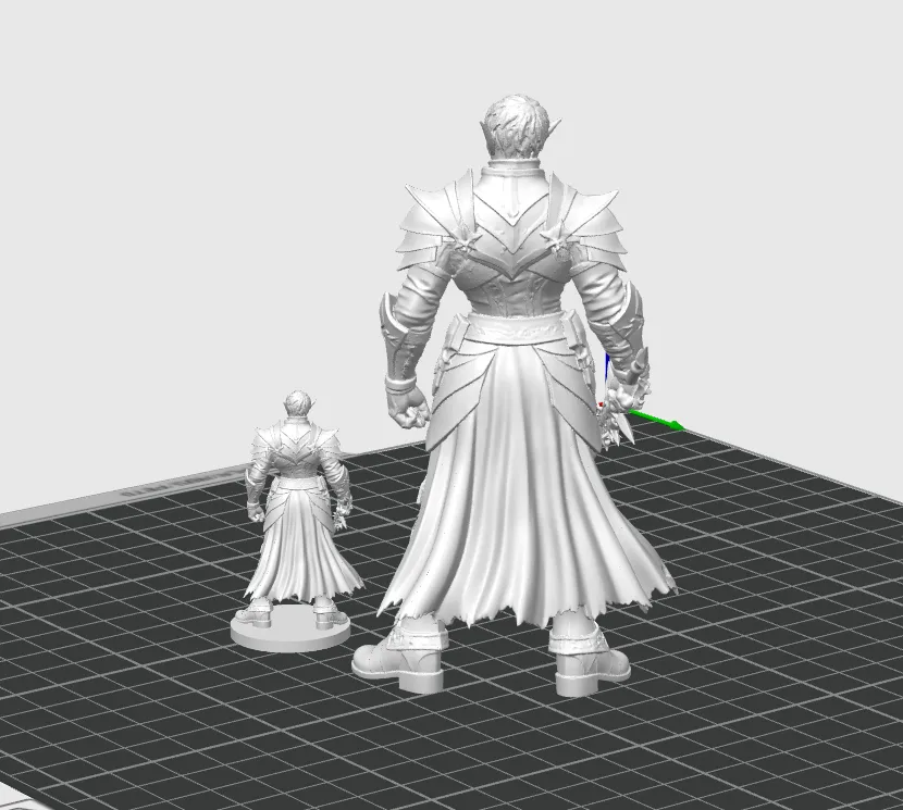 Male Drow Fighter D&D Miniature - Free 3D Print Model - MakerWorld