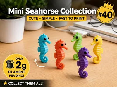Mini Seahorse Fidget - Micro Zoo