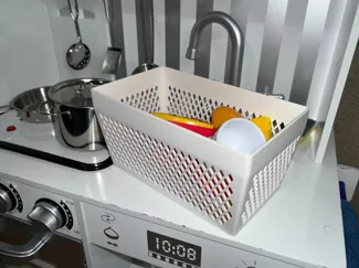 Small Storage Tub for Children's Play Kitchen