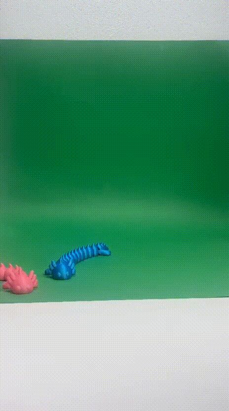 draxolong Articulated   dragão axolote
