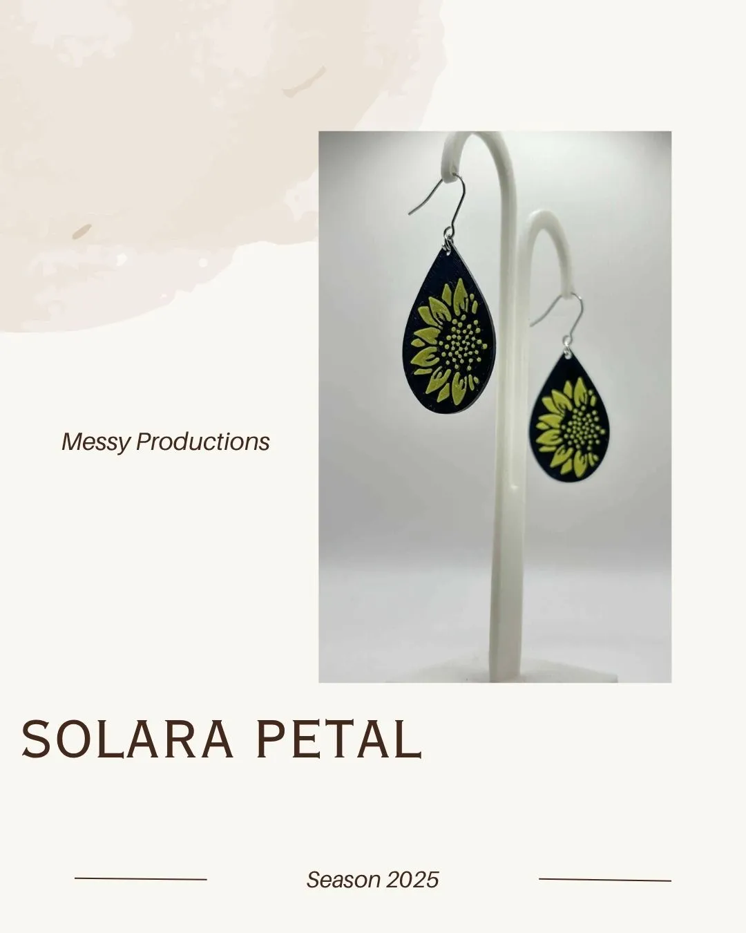 Sun Flower Earrings view 2