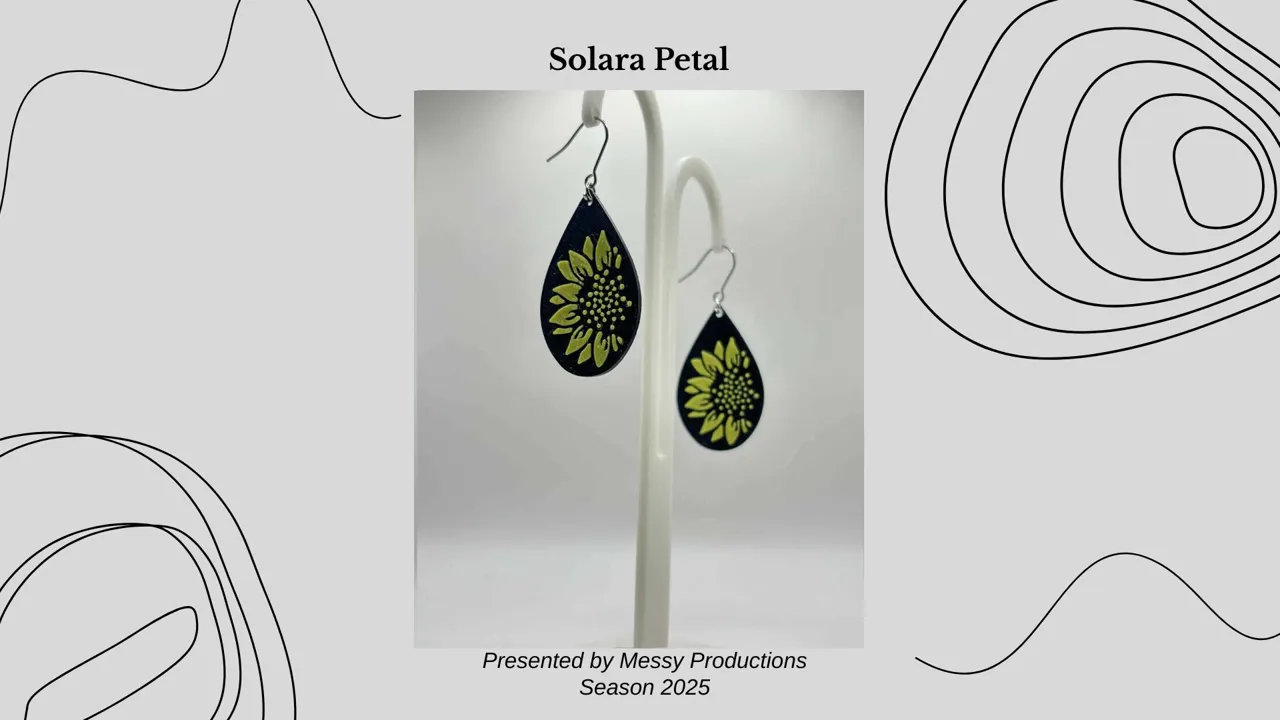 Sun Flower Earrings view 3