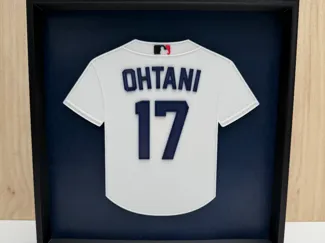 Shohei Ohtani 17 LA Dodgers Home Jersey Shadow Box