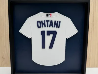 Shohei Ohtani 17 LA Dodgers Home Jersey Shadow Box