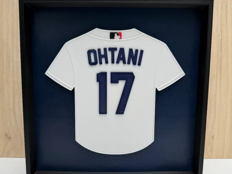 Shohei Ohtani 17 LA Dodgers Home Jersey Shadow Box