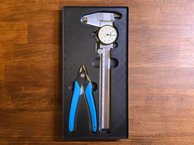 Gridfinity bin 3x6 caliper and cutter
