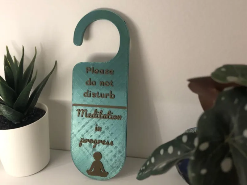 Do Not Disturb – Meditation Door Hanger