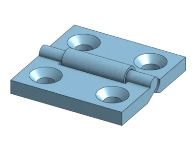 Hinge 25x24.8x3mm (Print In Place)
