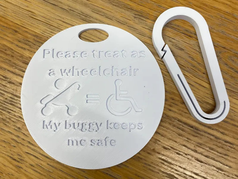 disability pram sign