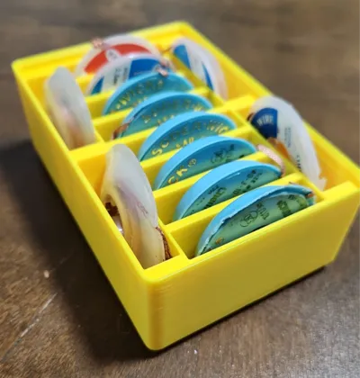 Gridfinity Solder Wick Storage Box 8+4