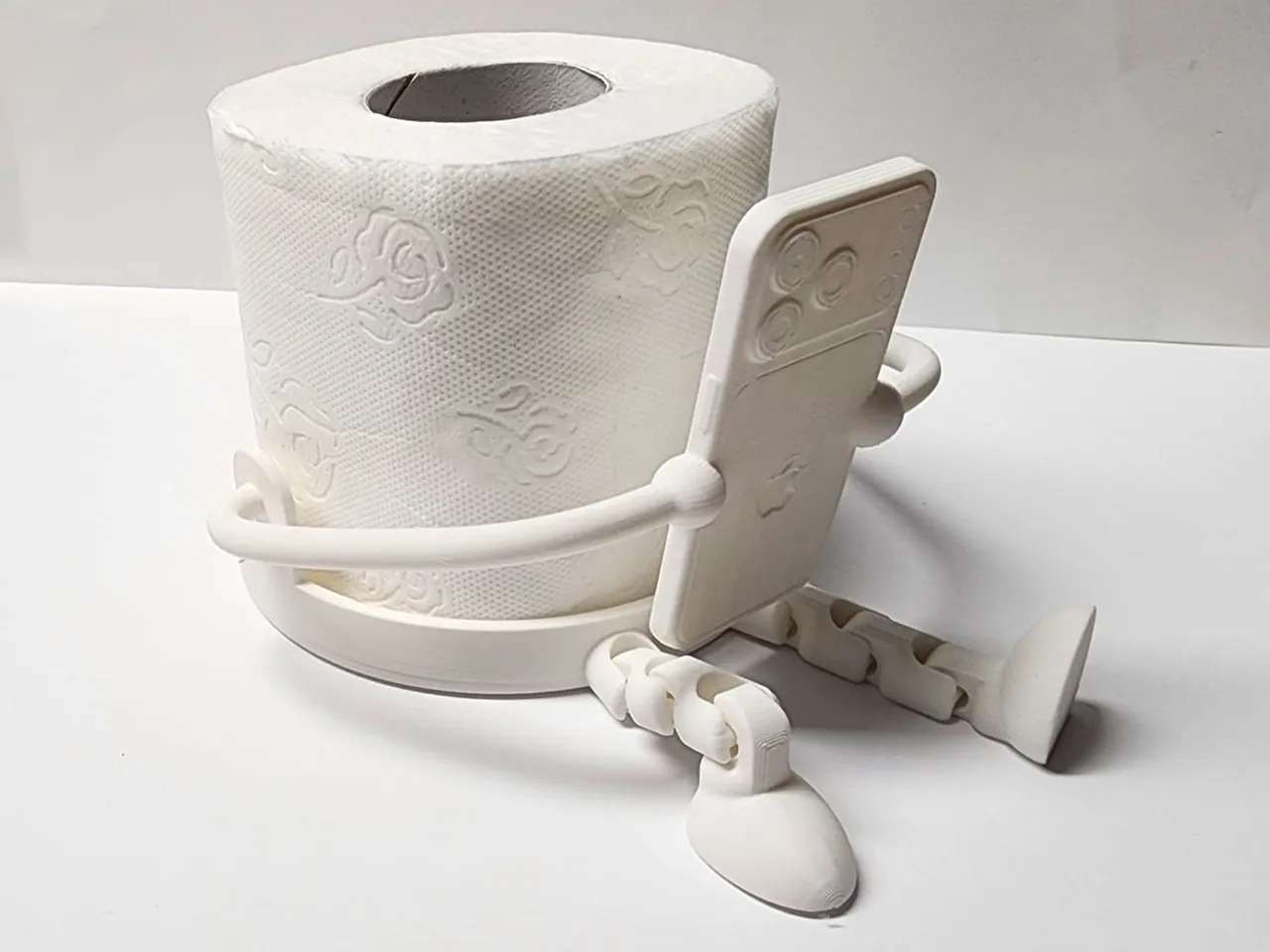 Toilet Paper Holder - Articulated & Fun + Iphone view 4