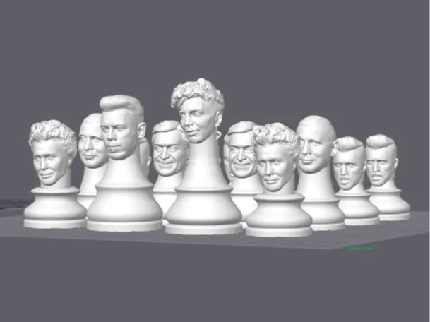 Hungarian election chess figures