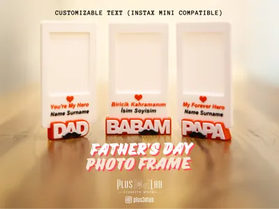 Father’s Day Photo Frame – Customizable Text
