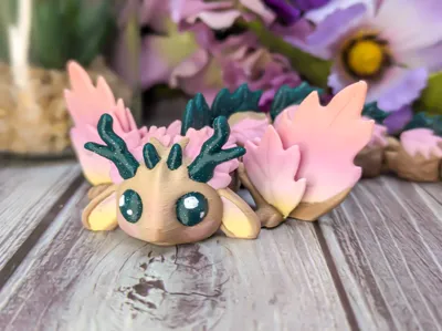 Leafy Forest Spirit Dragon Articulated Flexi
