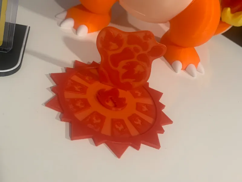 Pokemon TCG Card Stand Fire Reverse Holo