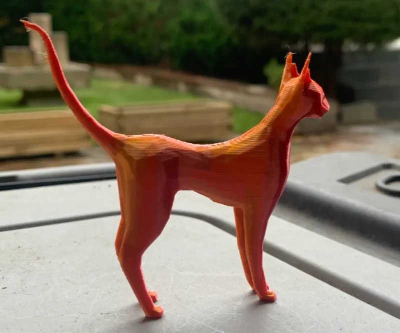 Sphynx Cat Low Poly