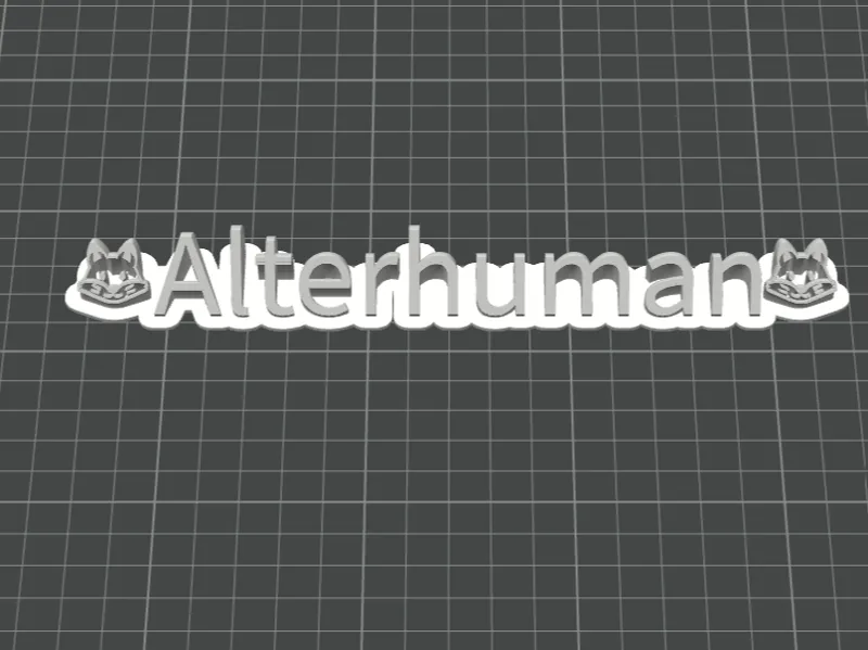 Alterhuman Desk sign IDK lol