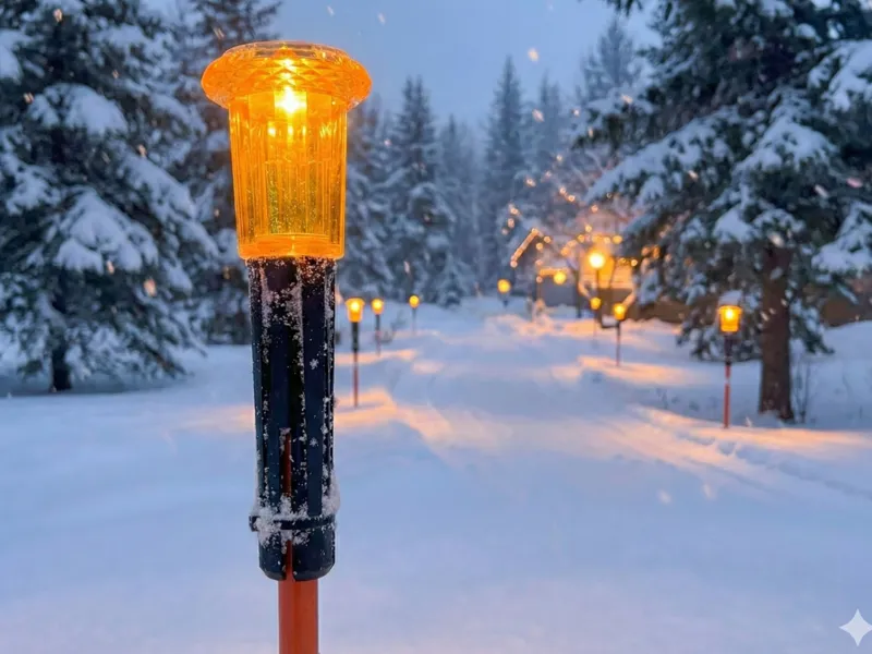 Solar Snow Stakes Mount