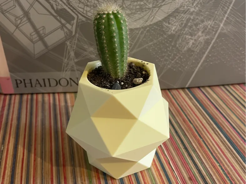 Low-Poly Vase – Geometrischer Mini-Pflanztopf